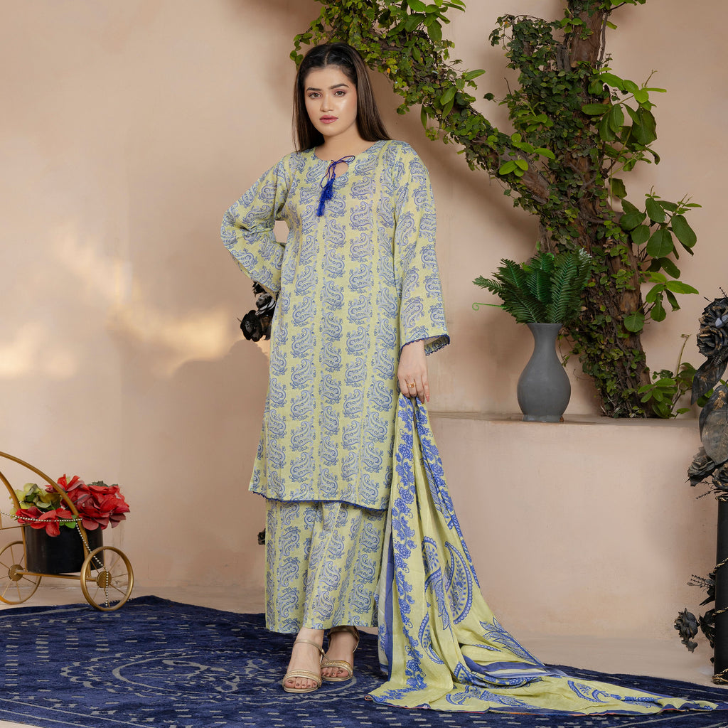 Lemon Mist 3-Piece Suit Stitched