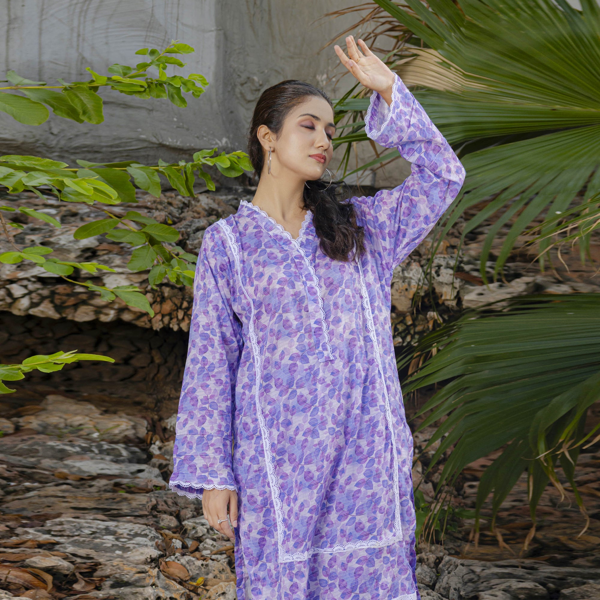 Lavender Breeze 2-Piece Set Stitched