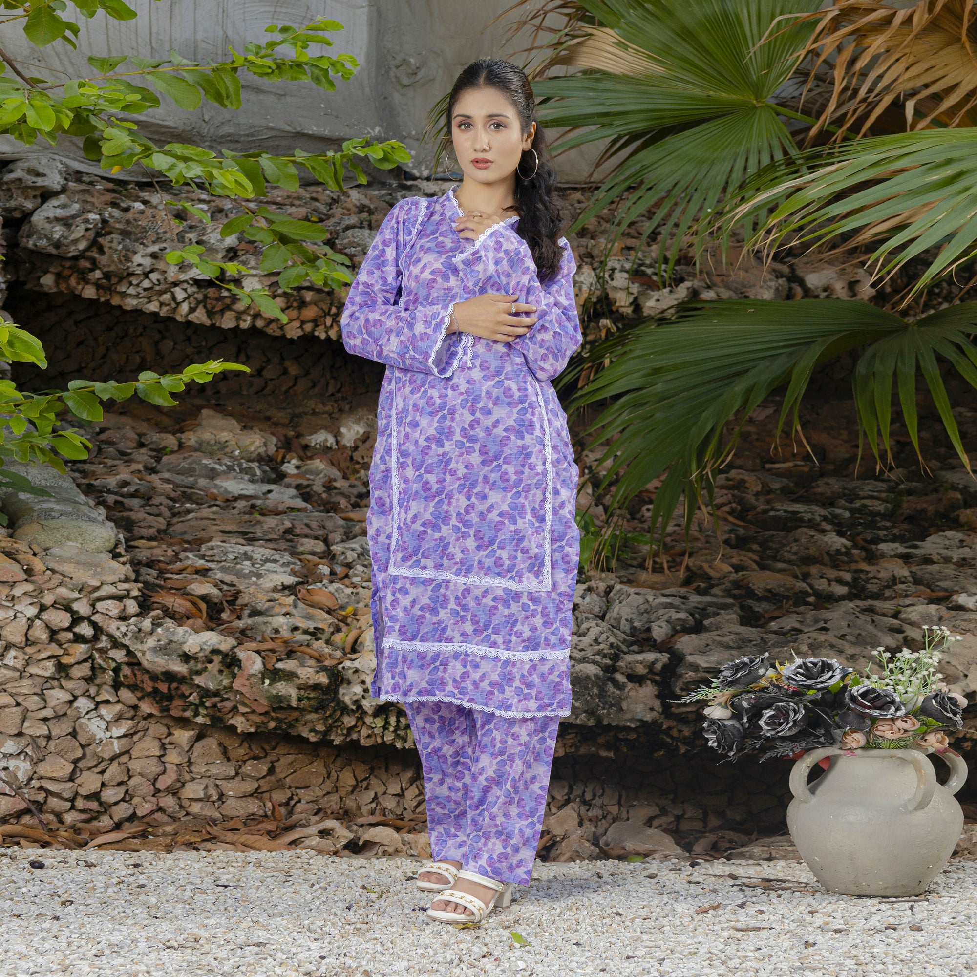 Lavender Breeze 2-Piece Set Stitched