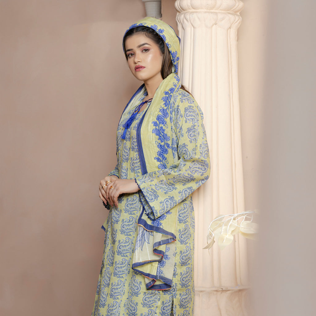 Lemon Mist 3-Piece Suit Stitched