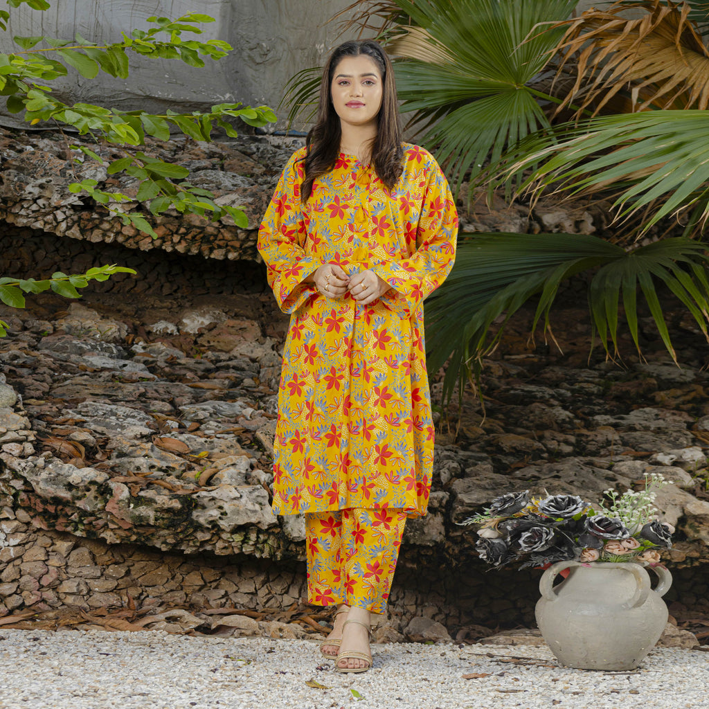 Sunlight Bloom 2-Piece Set Stitched