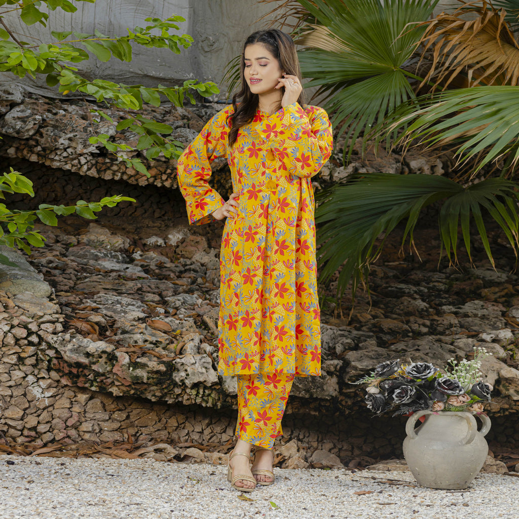 Sunlight Bloom 2-Piece Set Stitched