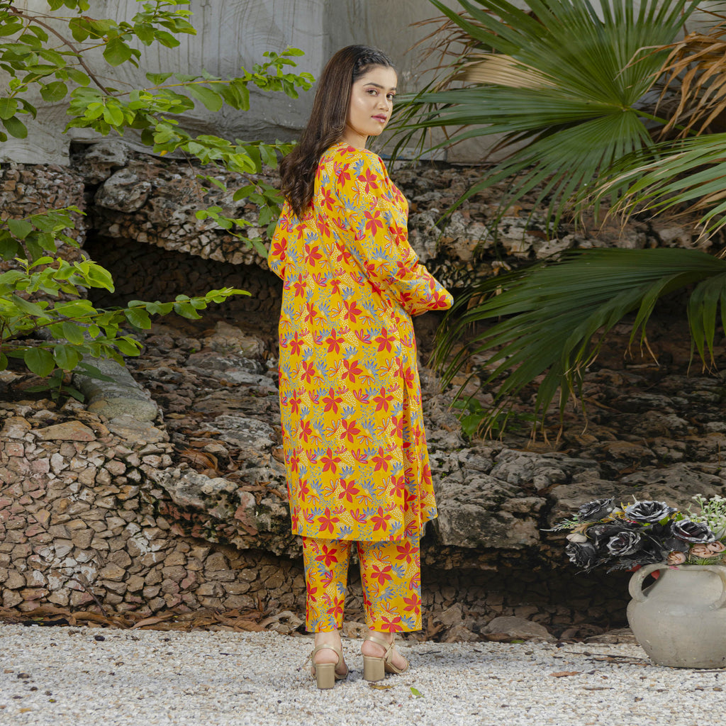 Sunlight Bloom 2-Piece Set Stitched