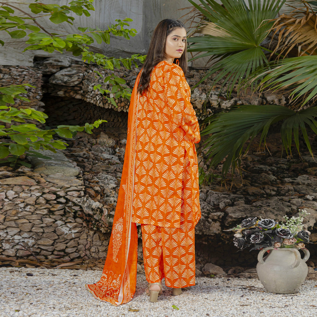 Amber Bloom 3-Piece Suit Stitched