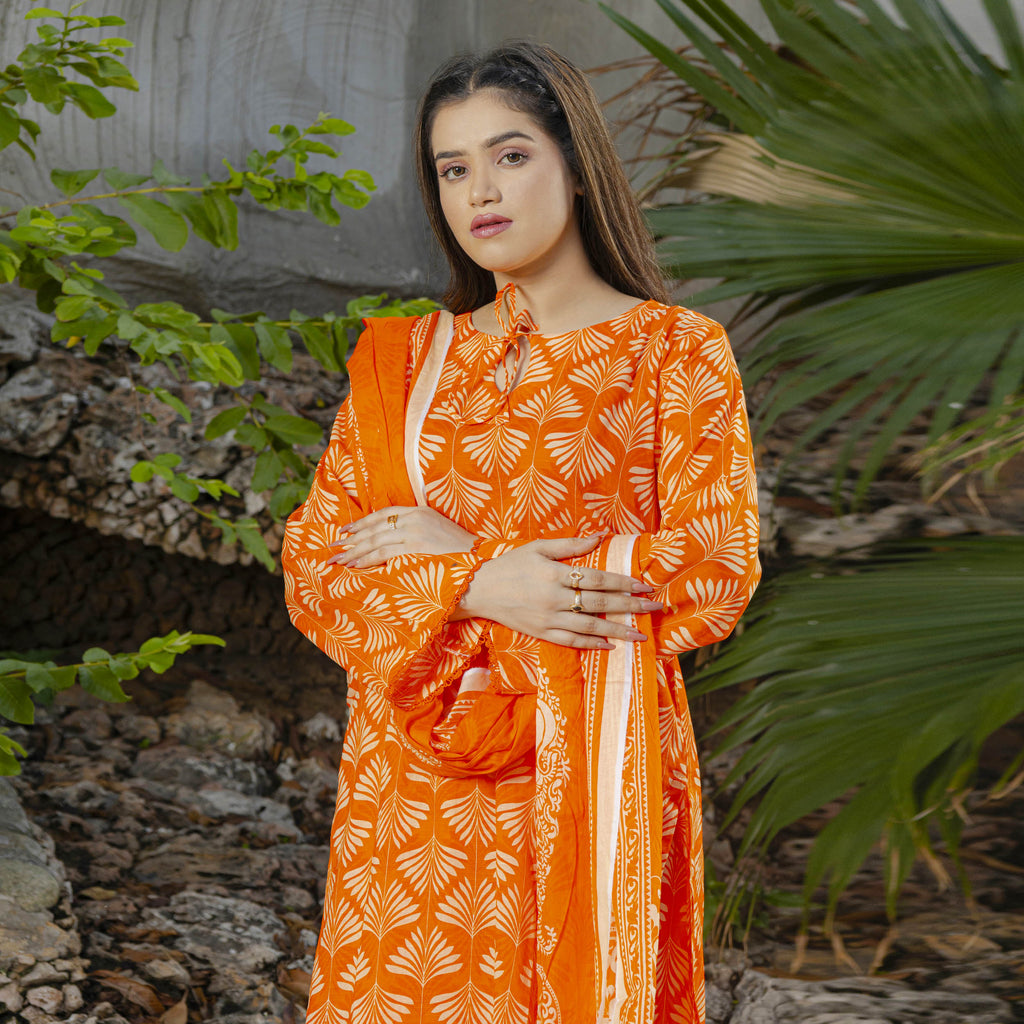 Amber Bloom 3-Piece Suit Stitched