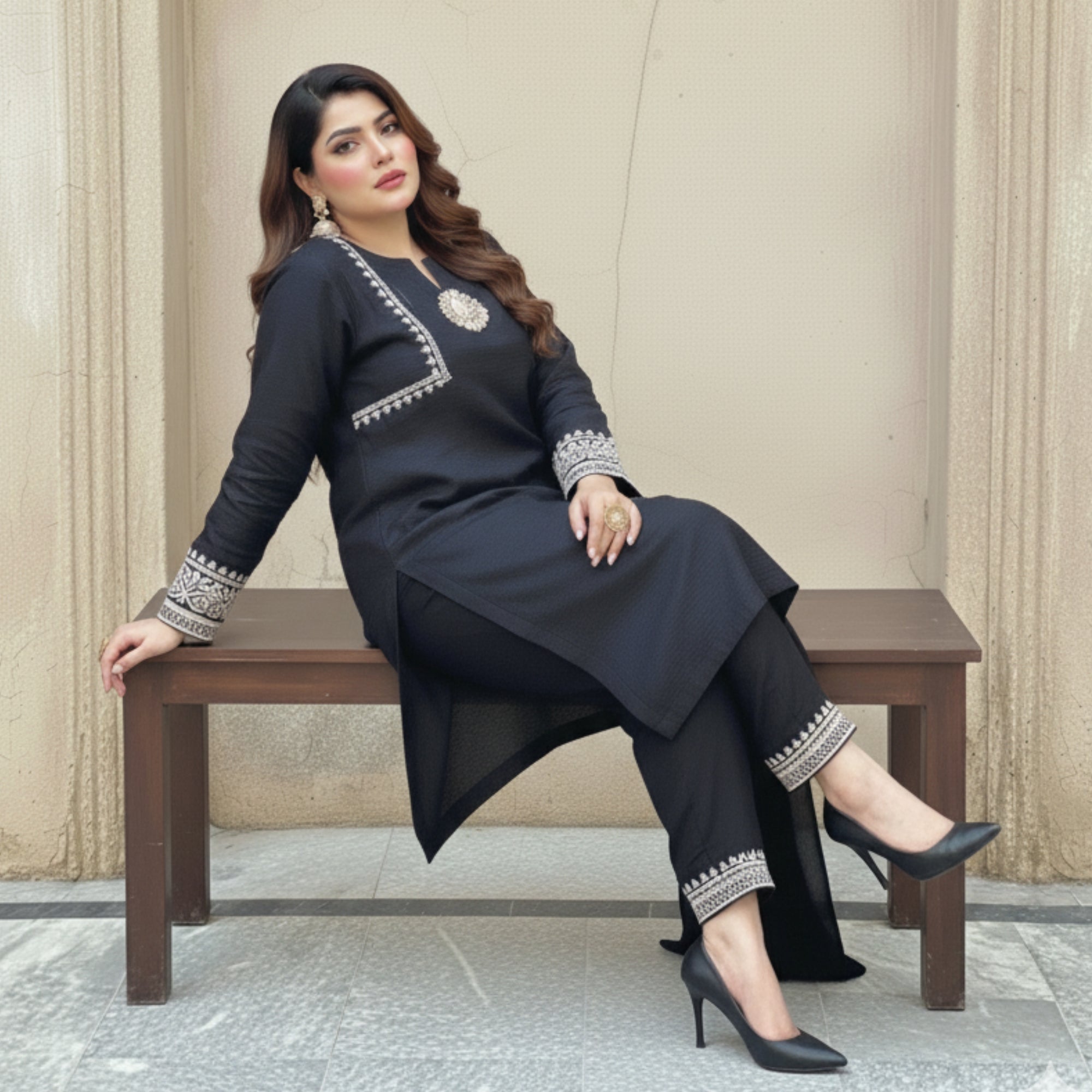 Dastkari 2pcs Embroidery Dress